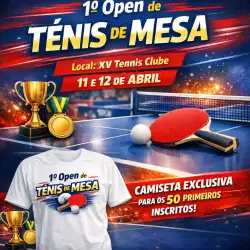 1 Open de Tênis de Mesa XV Tênis Clube - Masculina A