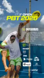 1º OPEN PBT DE 2026 - FEMININO B