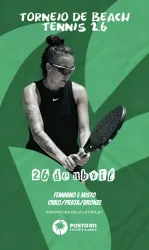 Torneio de Beach Tennis 2.6  - Categoria Feminina Bronze