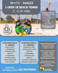 BYD | MAGGI 1° OPEN DE BEACH TENNIS - FEMININO LIVRE