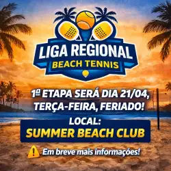 1º ETAPA RANKING REGIONAL DE BEACH TENNIS  - FEMININO 