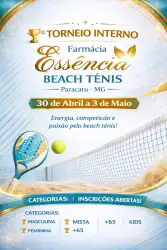 1º Torneio Interno de Beach Tênis Essência Farmácia de Manipulação