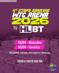 RANKING BT WTC ARENA 2026 - 4ª ETAPA HLBT 🥎 - FEMININO INTERMEDIÁRIO (C)