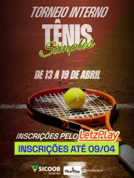 Torneio Interno de Tênis - Simples  - 4ª CLASSE  - Tênis 