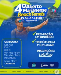 4º ABERTO MARIANENSE DE BEACH TENNIS - SIMPLES MASCULINO