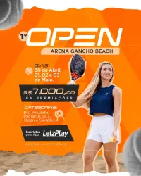 1º Open de Beach Tennis Arena Gancho Beach - Masculino Iniciante