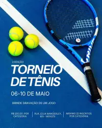 2 TORNEIO INTERNO TÊNIS 2026 - MASCULINO ESTREANTES 