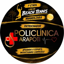 1ª ETAPA DA LIGA DE BEACH TENNIS - POLICLÍNICA - CATEGORIA FEMININA INICIANTE