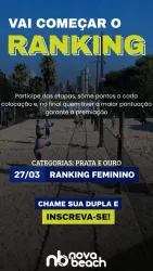RANKING MISTA NOVA BEACH - MISTA PRATA (INICIANTE / C )