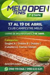 Melo Open Tenis 2026 - Etapa 1 - Singles Masculino B