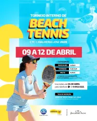Beach Tennis Duplas Escolhidas CTC / Joalheria Lenz 2026.  - Masculina C