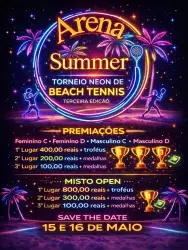 Torneio Neon 3• Edição - DUPLA MISTA OPEN