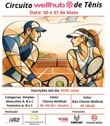 CIRCUITO WELLHUB DE TÊNIS - 1a ETAPA - Simples Masculino B