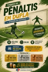 TORNEIO  DE  PÊNALTIS  EM  DUPLAS - LIVRE ESCOLHA