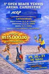 1º OPEN BEACH TENNIS ARENA CAMPESTRE 2026 - DUPLA MASCULINA C