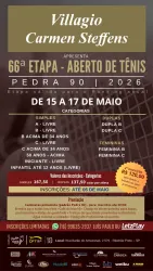 66ª - Villagio Carmen Steffens - Aberto de Tênis - Pedra 90 - Maio/26 - Ribeirão Preto - CFTRP - Categoria - C Livre