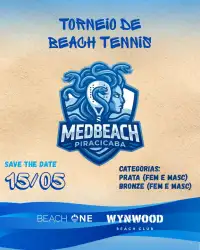MEDBEACH - Torneio de Beach tennis - TORNEIO ABERTO