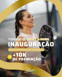 TORNEIO DE INAUGURAÇÃO- BALI BEACH ARENA - DUPLA MISTA D Programação previa 31/05 às 12h30