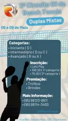 2º Circuito R1 de Beach Tennis  - Avançado ( B ou A ) 