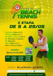 II  ETAPA DO RANKING DE BEACH TENNIS 2026 - MASCULINO A OPEN