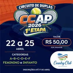 1ª Etapa Circuito CCAP de Duplas 2026 - C