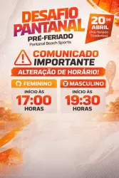 DESAFIO PANTANAL TIRADENTES - FERIADO - Dupla Masculina - AVANÇADA INTERMEDIARIO