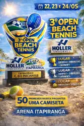 3º Open Beach Tennis Holler Uniformes - Masculino D