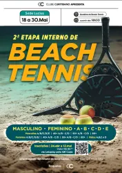 2° Etapa Circuito Interno de Beach Tennis 2026 - Feminina  E