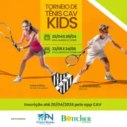 Torneio de Tênis CAV Kids - Abril/Maio 2026