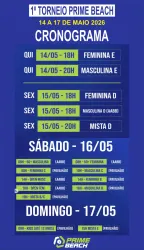 1⁰ Torneio Prime Beach Indoor - DUPLA MASCULINA 50+