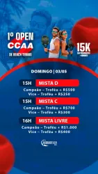 1º OPEN CCAA DE  BEACH TENNIS - Mista D