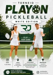 PlayON PICKLEBALL - WHITE EDITON - DUPLA MASCULINO AVANÇADO