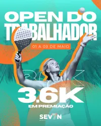 OPEN DO TRABALHADOR 2026 - SEVEN BEACH 3600K - D MISTA -Ter jogado no máximo 1(um) Torneio Categoria C 