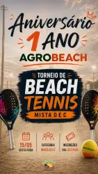 TORNEIO ANIVERSÁRIO DE 1 ANO AGROBEACH