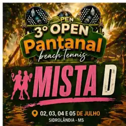  3º OPEN PANTANAL – EDIÇÃO INVERNO  - DUPLA MISTA D