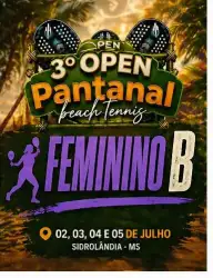  3º OPEN PANTANAL – EDIÇÃO INVERNO  - DUPLA FEMININA B