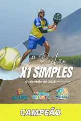 Rachao X1 (Silmples) - Masculino  - Rachão X1 (Simples) - Masculino