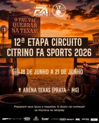12ª Etapa - Circuito Citrino FA Sports 2026 - FA1250 - Arena Texas Beach (Prata - MG) - Dupla Masculino C