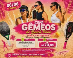Copa Gêmeos de Beach Tennis - Niver das Amigas Maricana, Marjory e Winny - Masculina B