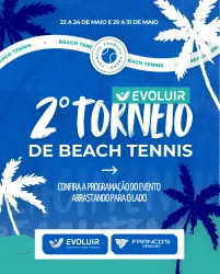 2° TORNEIO EVOLUIR DE BEACH TENNIS - DUPLA MISTA C/B