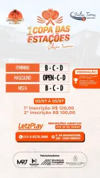 COPA DAS ESTAÇÕES – BEACH TENNIS - EDIÇÃO INVERNO  - DUPLA FEMININA D