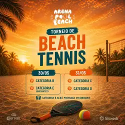 TORNEIO BEACH TENNIS 2026 - Arena Pool Beach - Corona - Sicredi  