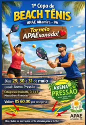 1° COPA APAEXONADO DE BEACH TÊNIS  - INICIANTE FEMININA