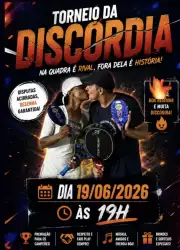 TORNEIO DA DISCÓRDIA  - Duplas MISTA D (INICIANTE)