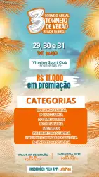3º torneio de verão - DUPLAS MASCULINAS D/C