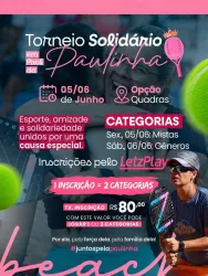 Torneio Solidário em Prol da Paulinha 
