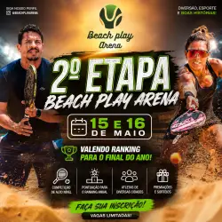 2º Etapa Liga Regional beach play arena  - OPEN Masculino