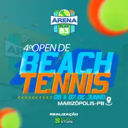 4° Open de Beach Tennis - Arena Play 83