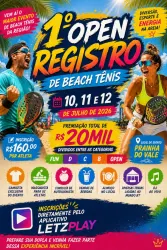 1° Open Registro de Beach Tennis - DUPLA FEMININA C