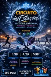 CIRCUITO DAS ESTAÇÕES- EDIÇÃO INVERNO  - DUPLA FEMININA E 